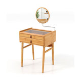 Premium Natural Bamboo MakeUp Table, Vanity Desk - EsaaThings