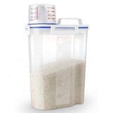 Rice, Beans, Cereal, Flours, Dog Food, Cat Food Containers with BPA Free Plastic and Airtight Design and Measuring Cup and Pour Spout - EsaaThings