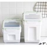 Air Tight Large Food Storage Container with Wheels & Seal Locking Lid. Stackable Durable Food Storage Container - EsaaThings