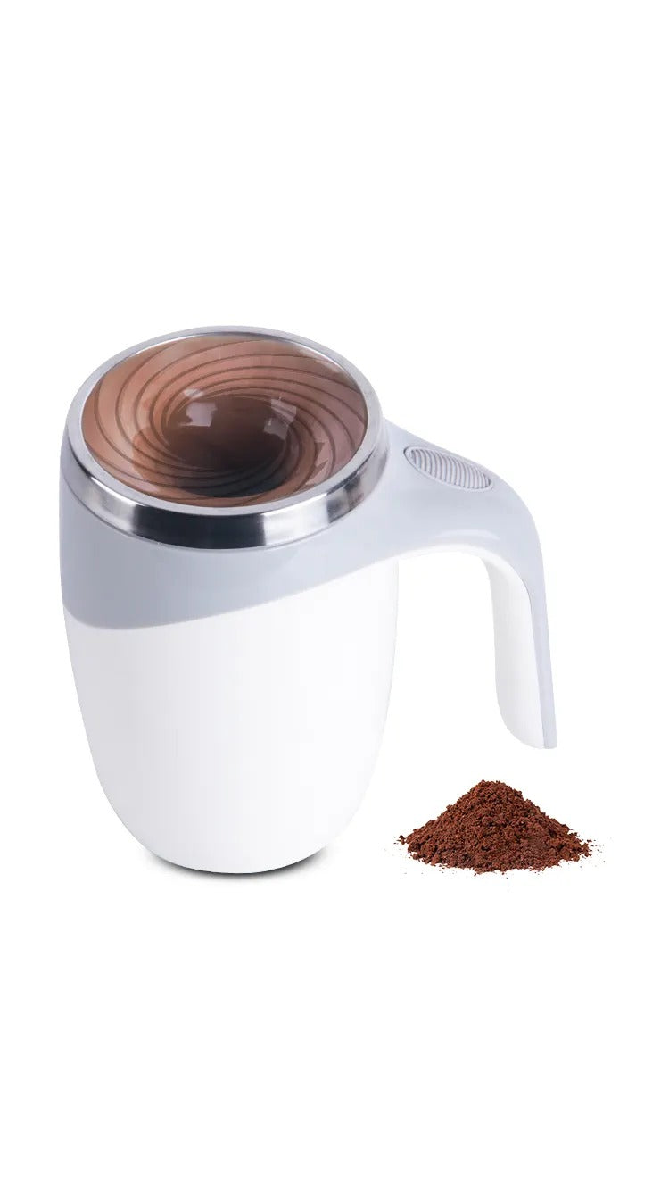 Lazy Auto Magnet Electric Mixing Coffee Mug Plastic Milk Spin Mixer Cup  Stainless Steel Magnetic Automatic Self Stir Mug